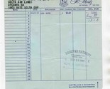 Hotel St Moritz on the Park New York City Guest Check 1963 - $17.82