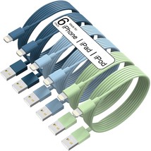 iPhone Charger 6Pc Apple MFi Certified Fast Charging Cable 3/3/6/6/6/9FT... - €5,72 EUR