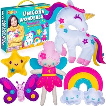 Beginner Sewing Kit For Girls Ages 7+ - Unicorn Felt Arts And Crafts Kit - £36.75 GBP