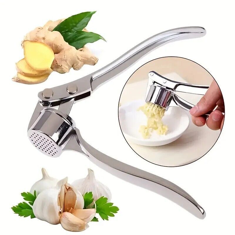 Garlic Masher, Zinc Alloy Manual Garlic Masher, Garlic Press, Kitchen Ga... - $7.99