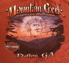 HARLEY-DAVIDSON MENS MOUNTAIN CREEK DALTON GA SHORT SLEEVE  T-SHIRT 3XL - $18.78
