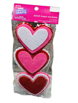 Valentines Crafts Stitch Heart Stickers 6pc. 2.68x2.4Inches - $12.52