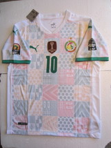 10Sadio Mane Senegal 2021 Africa Cup of Nations Match Home Soccer Jersey 2020-20 - £79.83 GBP