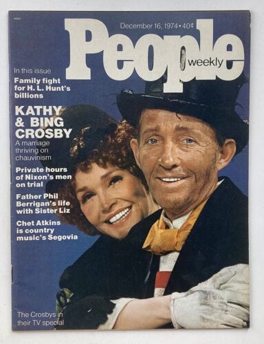 Primary image for VTG People Weekly Magazine December 16 1974 Kathy & Bing Crosby No Label