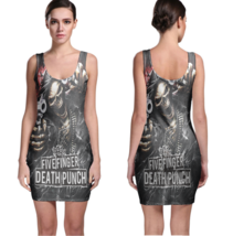 5 finger death punch Women Sexy  Bodycon Fit Dress - £22.11 GBP