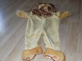 Infant Size Medium 12-24 Months Plush Lion Halloween Costume Jumpsuit EUC - £28.14 GBP