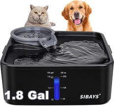 230Oz 1.8Gal 7L Dog Water Fountain For Large Dogs, Medium Dogs And Cats ... - £28.30 GBP