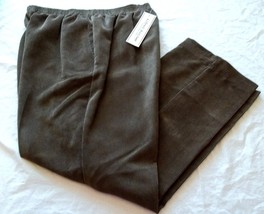 Women&#39;s Alfred Dunner Corduroy Pants Brown Proportioned Medium Sz 8 NEW - £19.20 GBP