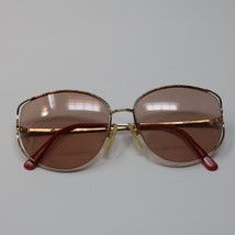 Vtg TURA eyeglass *FRAMES ONLY* gold wire rim butterfly MOD602 58-16 women - £22.43 GBP