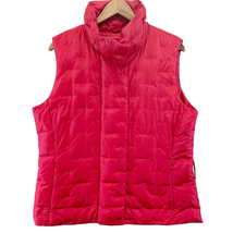 Talbots Womens L Goose Down Vest Quilted Puffer Zip Front Stand Up Collar   - £23.03 GBP