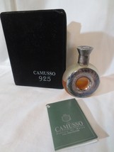 Vintage Camusso Sterling Silver Perfume Bottle Peruvian with case and card - $100.00