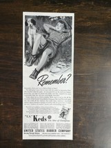 Vintage 1945 Keds Tennis Shoes United States Rubber Company Original Ad 324 - $6.92