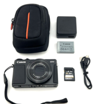 Canon Power Shot G9X G9 X Digital Camera Black 20.1MP Bt Wi Fi Mint - $714.00