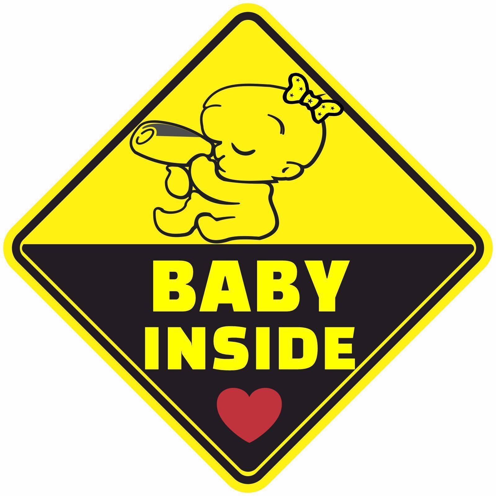 BABY ON BOARD GIRL GIRLS BABIES PREGNANT ASSORTED DECAL STICKER BUY 2 GE... - $2.95