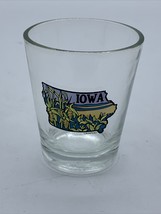 Iowa State Corn Fields Blue / Green / Yellow &amp; Clear Shot Glass - $159.16 MXN