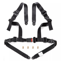 4 Point Racing Safety Harness 2&quot; Straps Seat Belt Buckle For ATV UTV Go-... - $21.49