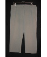 Briggs New York 16W Gray Capri Length Dress Pants Career Very Nice!  Sz XL - £8.04 GBP
