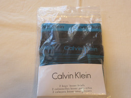 Boys youth Calvin Klein cotton 2 pack pair boxer briefs S 6/7 underwear 7057 CK - £12.20 GBP