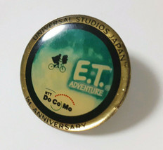 ET Pin Badge UNIVERSAL STUDIOS JAPAN 1st, ANNIVERSARY USJ NTT DOCOMO Raro - £30.95 GBP