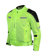 High Visibility Mesh Motorcycle Jacket with Insulated Liner and CE Armor - $2,100.25 MXN
