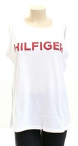 Tommy Hilfiger Sport Signature White Sleeveless Tee T-Shirt Women&#39;s NWT - £31.59 GBP