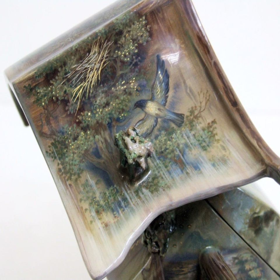 Hand Painted One Of A Kind Russian Lacquer Box "Ural Tales" By N. Zotov-
show... Item image 7