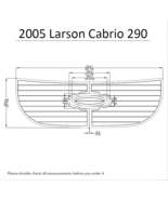 2005 Larson Cabrio 290 Swim Platform Pad Boat EVA Teak Decking 1/4&#39;&#39;6mm - $382.65 CAD