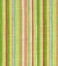 Waverly Cala Citrus Stripe Dena Home Linen Blend 3+ Yards Fabric Remnant - $75.00