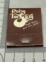 Vintage Matchbook Cover  Ruby Tuesday’s  Throughout The Southeast  gmg  unstruck - £9.75 GBP