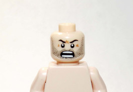 Toys Head Five O&#39;Clock Shadow Angry beard head DIY Minifigure Custom - £1.96 GBP