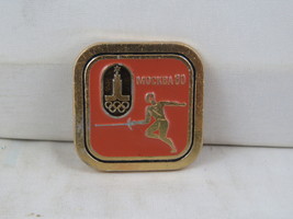 Vintage Summer Olympic Pin - Fencing Moscow 1980 - Stamped Pin - £11.85 GBP