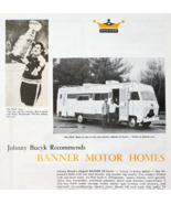 1972 Banner Motor Homes RV Advertisement Johnny Bucyk Bruins NHL Auto DWF22 - $553.22 MXN