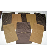 LOT of 8 GUCCI FABRIC DRAWSTRING DUST BAGS/BOOT BAGS/SHOE BAGS-4 LIGHT+4... - $219.11 MXN