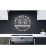 Personalized Round Metal Wall Art - Custom Name Decor for Elegant Home S... - $56.11 CAD+