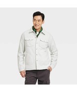 Goodfellow &amp; Co. Men&#39;s Long Sleeve Shirt Jacket Light Gray MEDIUM New W ... - $32.99