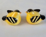 Oriole Yellow Bird Yellow and Black Individual Salt and Pepper Shakers 1... - $10.88