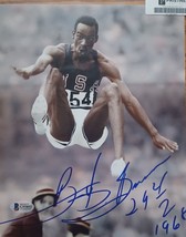 Bob Beamon 1968 High Jump Gold Medalist Autographed 8x10 Color Photo  Beckett - £78.05 GBP