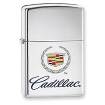 Rare Polished Chrome GM Cadillac Crest Zippo Lighter - £104.54 GBP