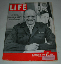 Vintage Life Magazine Dec 13 1948 Neat Ads Dwight Eisenhower Crusade in Europe - £23.89 GBP