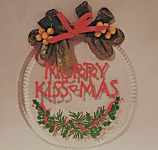 Merry Kissmas Mistletoe Door Wall Sign New Years Eve  - $6.89
