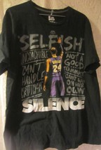 Vintage Kobe Bryant T-Shirt Selfish-Silence Size Large - $47.50