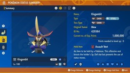 Shiny 6IV XXXL EV Trained Supreme Overlord Kingambit Pokémon Scarlet/Violet - $3.36