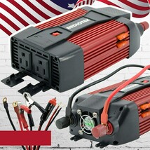 Audiotek 1500W Watt Power Inverter Dc 12V Ac 110V Car Converter Usb Port - £71.56 GBP