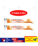 2 Tubes DEQUADIN Citrus Lozenges (Dequalinium) Sore Throat 24&#39;s - £16.49 GBP