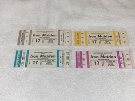 Iron Maiden 4 Unused 1988 Concert Tickets Kiel Opera House St Louis Usa Metal 1 - £27.93 GBP