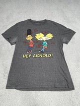 Nickelodeon Hey Arnold Adult Large Gray Short Sleeve Classic Mens - £10.51 GBP
