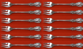 Burgundy by Reed and Barton Sterling Silver Cocktail Fork Set 12 pieces 5 5/8" - £374.14 GBP