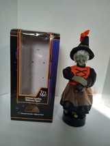 Vintage Halloween Animated Witch With Black Cat Gemmy Halloween - £18.04 GBP