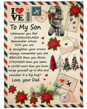 You Are Braver Stronger &amp; Loved Vintage Blanket Christmas Gifts For Son From Dad - £45.61 GBP+