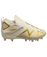 Adidas Freak Spark J Football Cleats Youth 3 White Gold Metallic Laceles... - $44.45